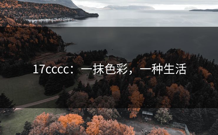 17cccc:一抹色彩,一种生活